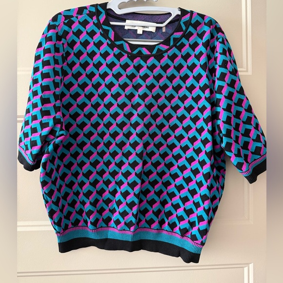 DVF Geometric Patterned Sweater - Picture 1 of 2